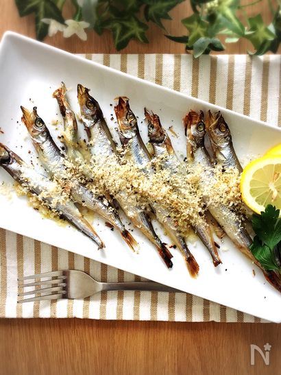 トースターで簡単♡ちょっとイタリア〜ンなししゃも