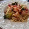 こむぎの作ってみた!投稿(海老アボカドとトマトのオイルパスタ♪レモンでさっぱり夏パスタ)