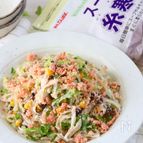【作り置きおかず】糸寒天で！きのことキャベツの明太子マヨサラ