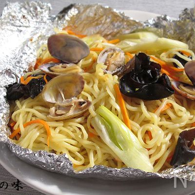 あさりの中華蒸し麺