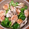 行列の定食屋さんの🍚鶏ピーマン舞茸の♪ぷりぷり甘酢炒め🤩の工程5