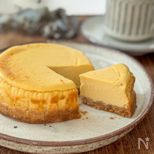 【生クリーム不使用】なめらか♪夏のベイクドチーズケーキ