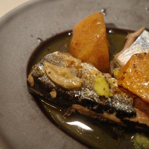 キビの作ってみた!投稿(意外な組み合わせに感動！柿とさんまのオイル煮)