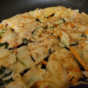 azupoの作ってみた!投稿(基本の野菜チヂミ・野菜だけで美味しい♪)