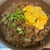 鶏ひき肉と卵とレンコンの甘辛丼の工程5