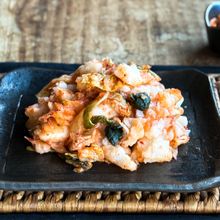 ホックリ長芋のキムチ和え