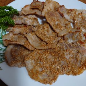 出雲のりの作ってみた!投稿(【豚ロースごまニンニク味】ご飯がすすむ！柔らかさにびっくり！)
