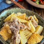 我が家の定番《筍と厚揚げの味噌煮込み》