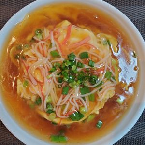 1248650の作ってみた!投稿(【カニカマ天津飯】とろ〜り餡たっぷり♬︎おてがる中華♬︎)