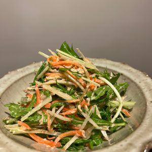 みーたんの作ってみた!投稿(ごぼうと水菜の《居酒屋風♡バリ旨サラダ》)