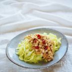 甘辛厚揚げのそぼろかけキャベツ
