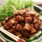 ピリッと辛くてさっぱり酸味♪豚ばら肉のカリカリ揚げ