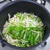 エノキと水菜のシャキシャキとろ〜りスープの工程1