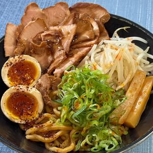 楽ラク手抜キッチン🐶🐾の作ってみた!投稿(油そば！こってりお店風)