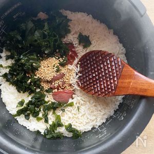 梅じゃこのわかめご飯 | レシピサイトNadia