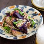 【なすの梅ぽんサラダ】レンジで簡単！