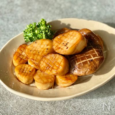 ゆずバターエリンギ 切り方ひとつでホタテ風♡