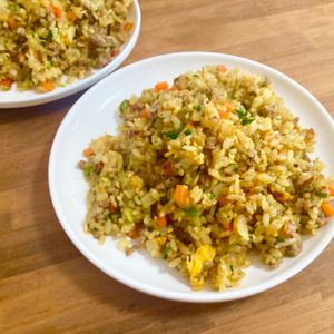 ゆかりの作ってみた!投稿(『カレー炒飯』スパイシーさとひき肉のうま味が"五感"を刺激)