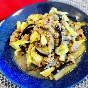 amiの作ってみた!投稿(【ご飯がっつり】キャベツとなすのひき肉回鍋肉☆ワンパン速攻)