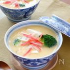 豆腐とブロッコリーの茶碗蒸し