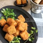 高野豆腐のおつまみカレーチーズフライ