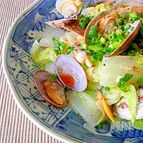あさりと白菜のピリ辛蒸し