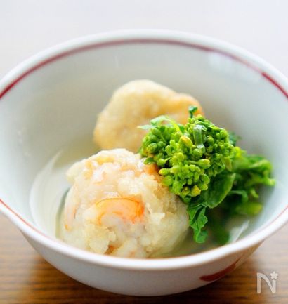 里芋と海老の餡かけ