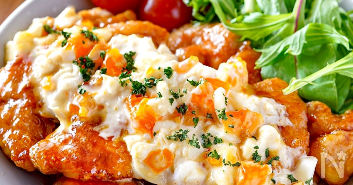 【レモンだれチキン南蛮】鶏むねしっとり柔らか♡さっぱり♡