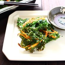 にんじんの葉の米粉かき揚げ【サクサクやみつき】