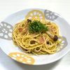スライムの作ってみた!投稿(【青じそ香る】めんつゆバターの和風ガーリックスパ#味付け簡単)