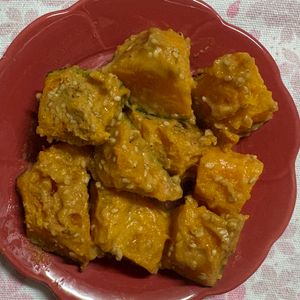 チョビの助の作ってみた!投稿(【かぼちゃのやみつき黄な粉和え】甘じょっぱくて激旨！癖になる)