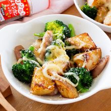 『ポテトとブロッコリーのメキシカンチーズ焼き』味付け簡単♪