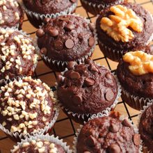 米粉のチョコバナナマフィン【ワンボウルで♪バター不使用】