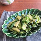 パパッと副菜☆お弁当の緑に◎おくらとズッキーニのバター炒め