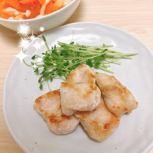 あめの作ってみた!投稿(下味冷凍の作り置き。むね肉ぷるぷるオリーブオイル漬け焼き)
