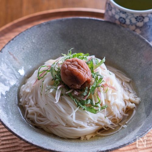 【梅だしそうめん】涼を感じる♪