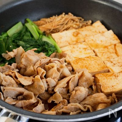 『韓国風肉豆腐』ピリ辛やみつき☆フライパンで簡単！！