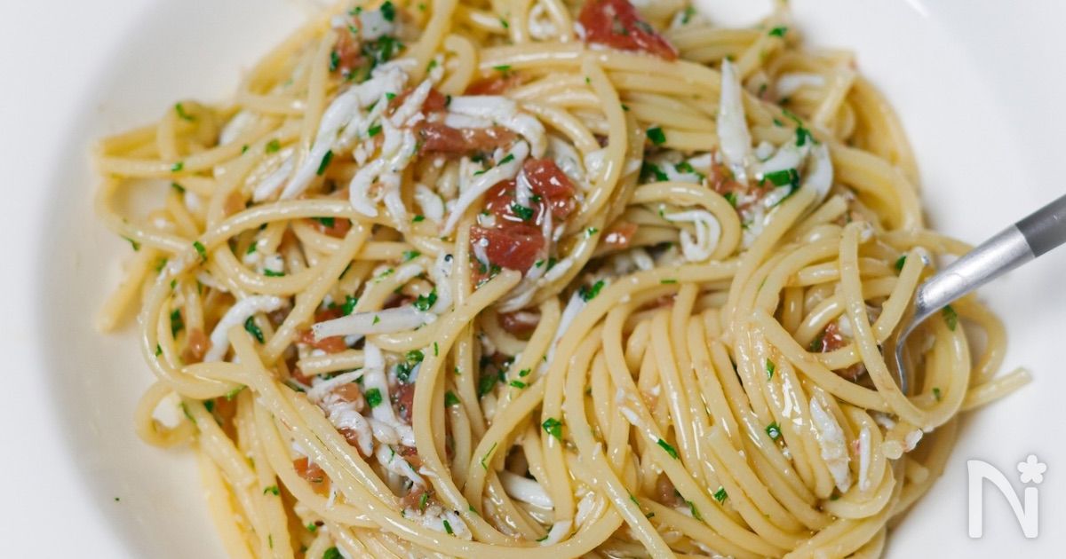 調味料２つ！混ぜるだけ和風梅しそパスタ
