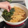 わらびと油揚げの煮物の工程5