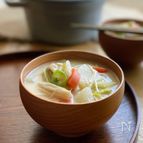 "根菜たっぷり" ホッとあったまる酒粕汁