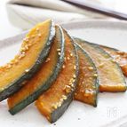 スライスかぼちゃの甘辛絡め