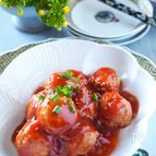 【レンジだけで5分】甘酢たっぷり肉だんご＊卵なしつなぎは豆腐