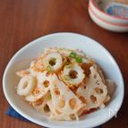 レンコンとちくわのタラコ炒め