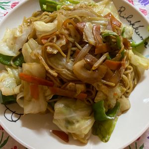 万福の作ってみた!投稿(お昼ご飯の定番！ソース焼きそば)
