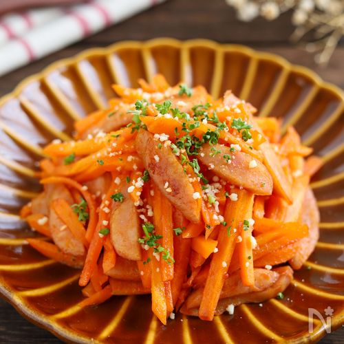 みんな大好き♡にんじんのナポリタン風炒め