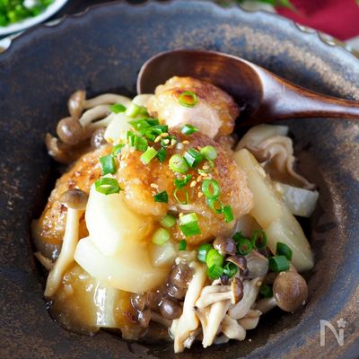 揚げないジューシー鶏と大根のとろとろとろみ煮【下味冷凍】