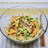 肉系なし「薬味たっぷりで食べるぶっかけ冷麺」