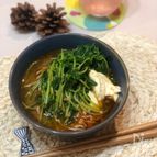 キッチンバサミで簡単！！豆苗のピリ辛鍋