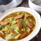白菜とソーセージのカレーとろみ炒め煮♡体ポカポカ！白菜消費！