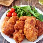 辛旨〜♡鶏むね肉で作るレッドホットチキン【X′masにも♪】